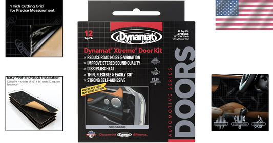 Flexible Butyl Rubber Soundproofing Door Kit - Ideal for Custom Car Builders