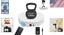 Load image into Gallery viewer, Compact 11.8 Inch Rotating Display Stand with Remote Control for All Occasions