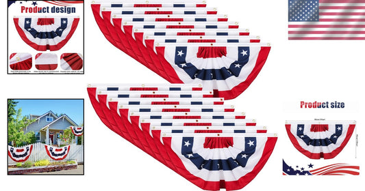 Beautiful Stars and Stripes Party Bunting - Essential for Patriotic Celebrations