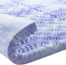 Load image into Gallery viewer, Cooling Gel-Infused 7-Zone Twin XL Mattress Topper for Ultimate Pressure Relief
