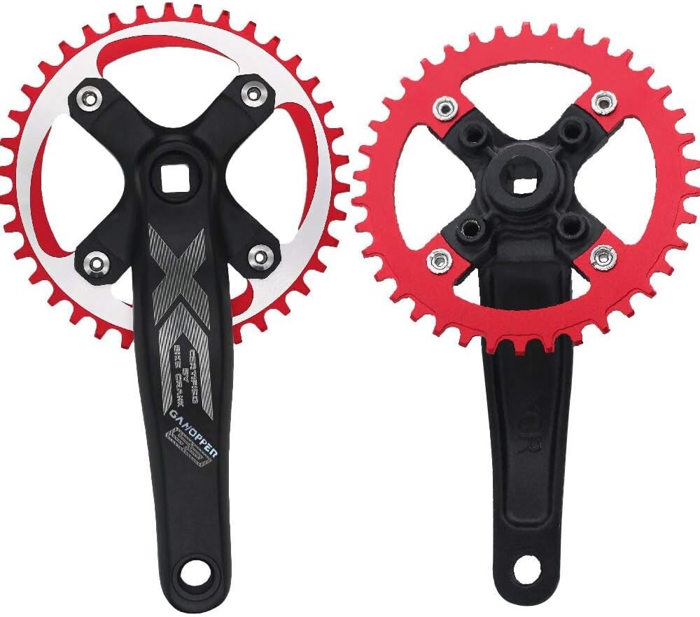 Alloy 6061 MTB Crankset | 9-Speed 22/32/44T, 170mm Crank Arm for Durable Rides