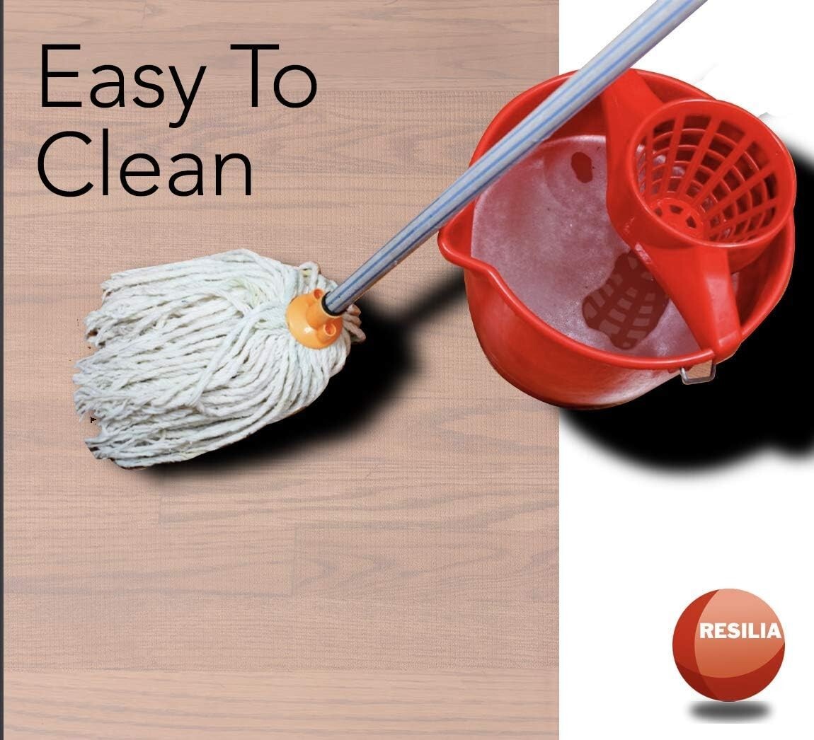 Customizable Clear Plastic Vinyl Floor Protector - 27" x 12' for Wood and Tile