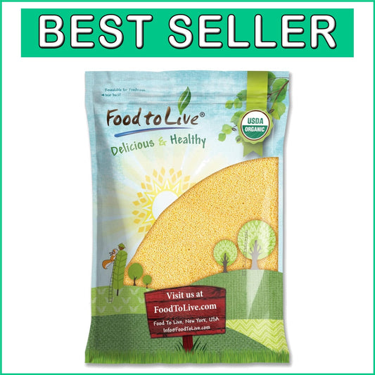 15 lbs Organic Whole Grain Millet - Versatile, Gluten-Free, and Kosher