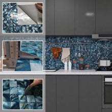 Load image into Gallery viewer, Waterproof Mother of Pearl Peel and Stick Tiles - 10 Sheets, Modern Home Upgrade