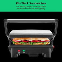 Load image into Gallery viewer, Effortless 4 Slice Panini Press with Non-Stick Plates - Ideal for Small Kitchens