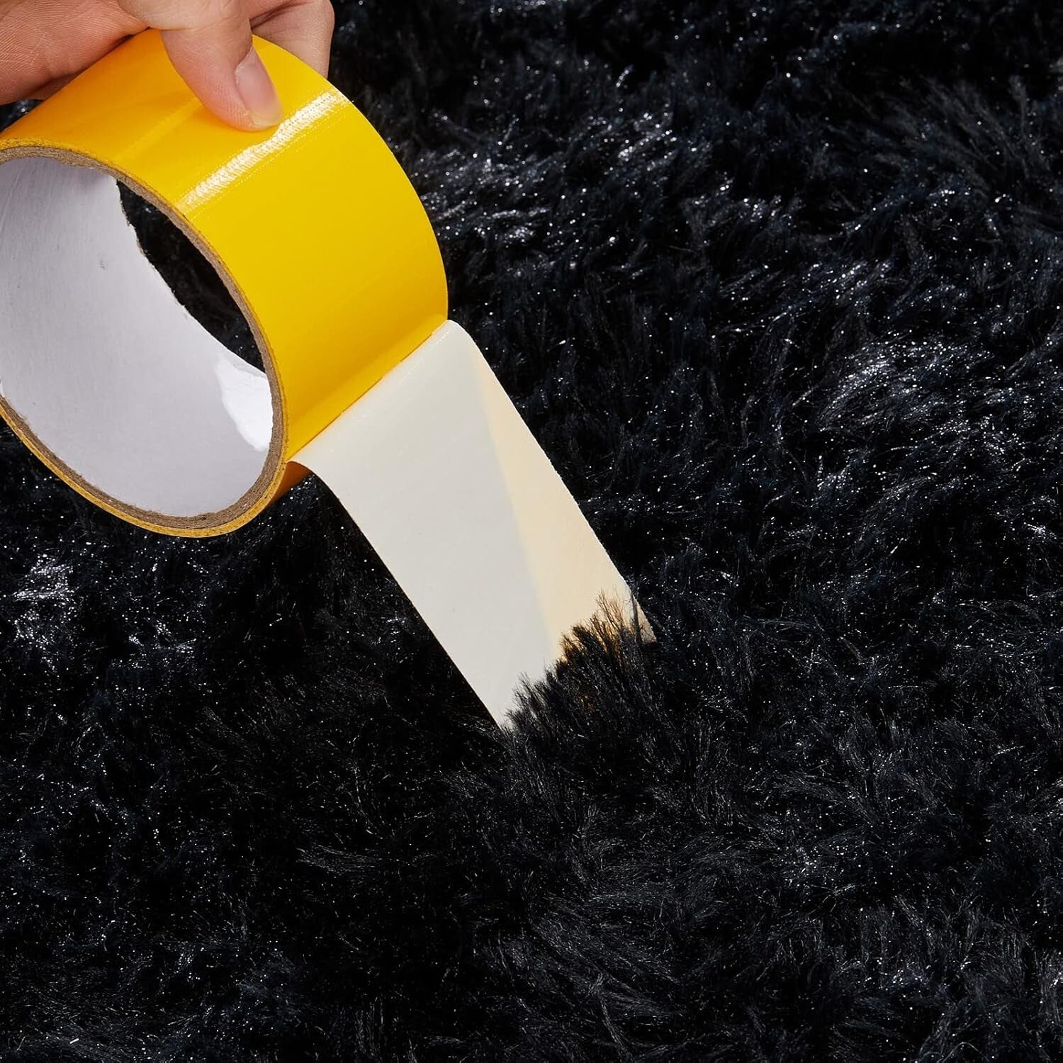 Soft Polyester 8x10 Feet Shag Rug - Ideal for Living Room, Nursery & Kids Rooms