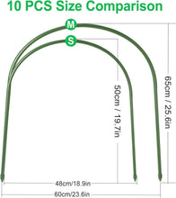 Load image into Gallery viewer, Multipurpose Garden Hoops - 10PCS Plastic-Coated Plant Supports for Raised Beds