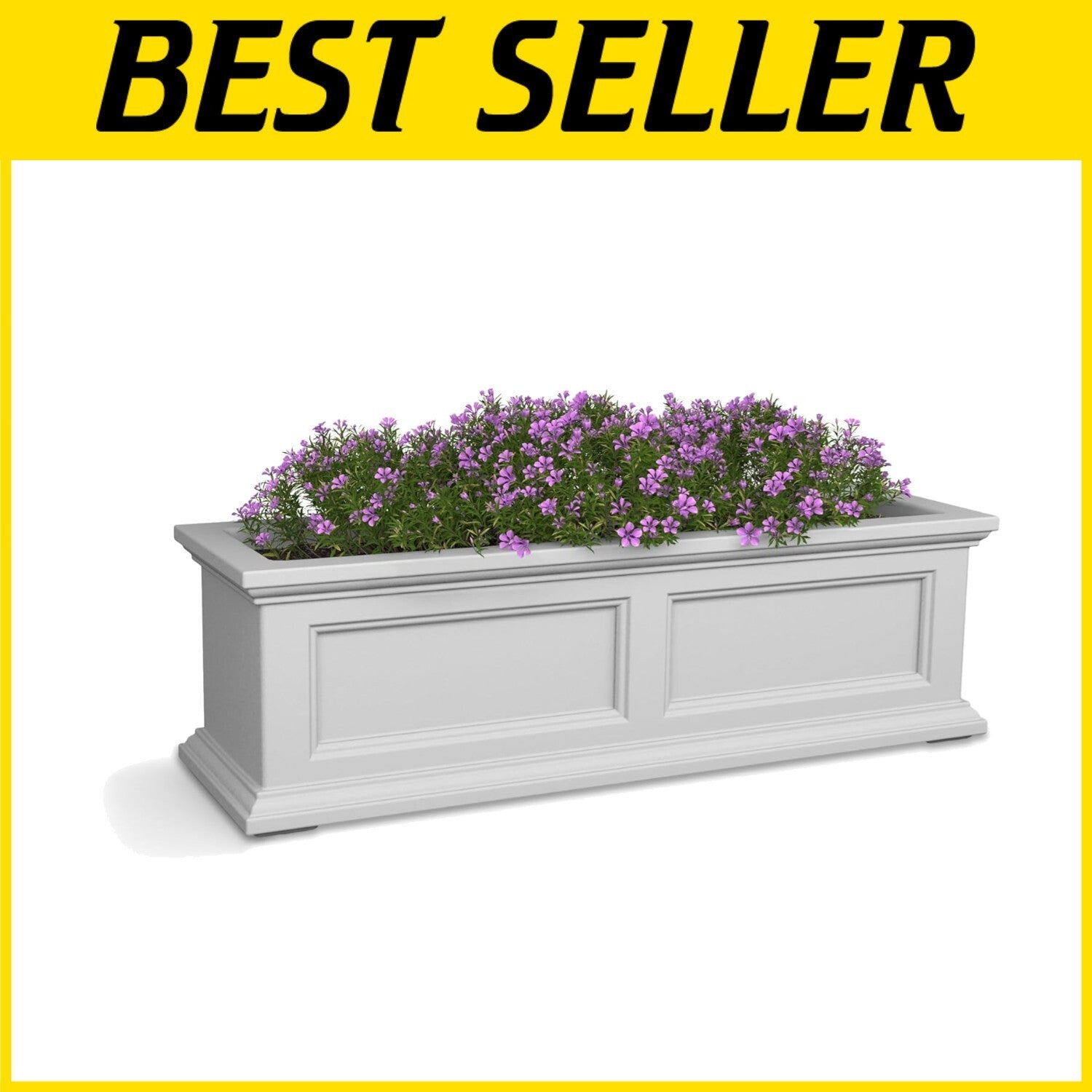 Durable 3-Foot Weather-Resistant Window Box Planter – Self-Watering Convenience