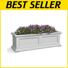 Load image into Gallery viewer, Durable 3-Foot Weather-Resistant Window Box Planter – Self-Watering Convenience