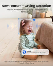 Load image into Gallery viewer, Pan &amp; Tilt Indoor Wi-Fi Security Camera with AI Detection for Home Monitoring