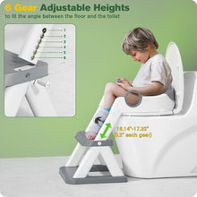 Load image into Gallery viewer, Potty Training Step Stool Seat - Waterproof, Adjustable &amp; Safeguards Sensitivity