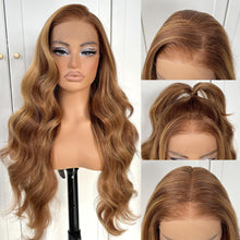 Load image into Gallery viewer, Wavy Honey Highlight 13x6 Lace Front Wig - Adjustable &amp; Breathable Design