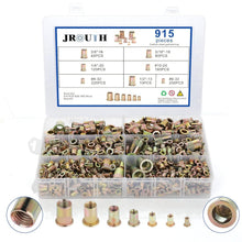 Load image into Gallery viewer, Premium 915pcs SAE Rivet Nuts Assortment - Zinc Plated, Perfect for DIY Projects