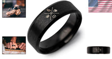 Load image into Gallery viewer, Stainless Steel Stoic Virtues Ring - Daily Reminder of Wisdom, Courage &amp; Justice