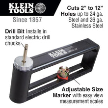 Load image into Gallery viewer, Precision 2-12 Inch Hole Cutter with Replacement Bit - Ideal for Professionals