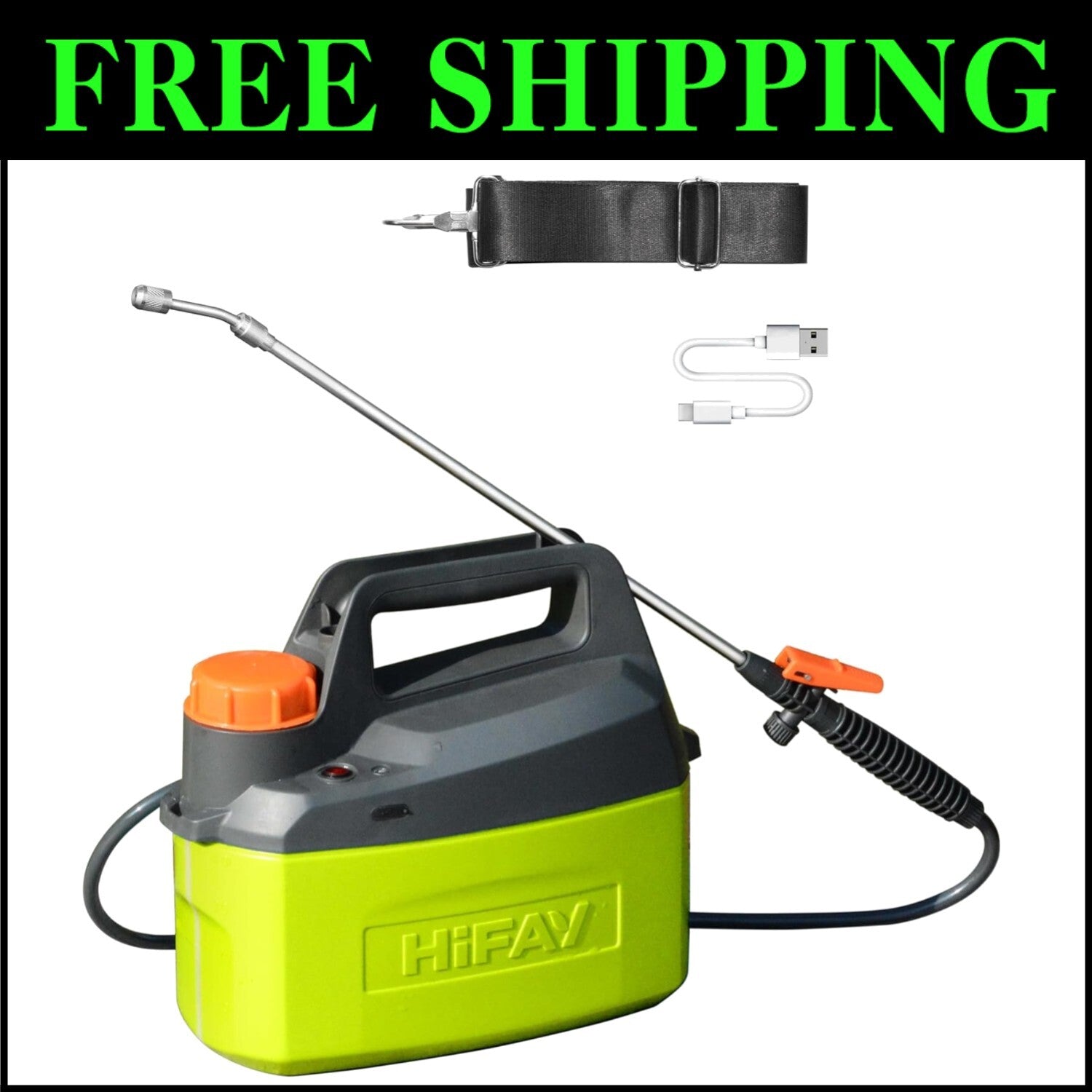 Versatile 1 Gallon Electric Sprayer - Ergonomic, Rechargeable & Leak-Free Design