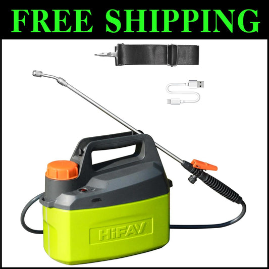 Versatile 1 Gallon Electric Sprayer - Ergonomic, Rechargeable & Leak-Free Design