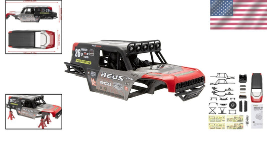 Customizable ABS+Nylon Body Shell with Carbon Fiber Frame for 1/24 RC Crawlers