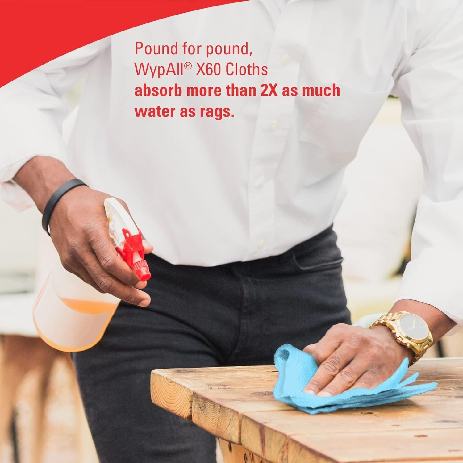 Strong & Lightweight X60 Cloths - 1,100 Sheets of Perforated Cleaning Power