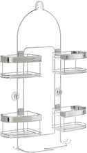 Load image into Gallery viewer, Premium Expandable Shower Organizer with Hooks - Rust-Resistant Steel Design