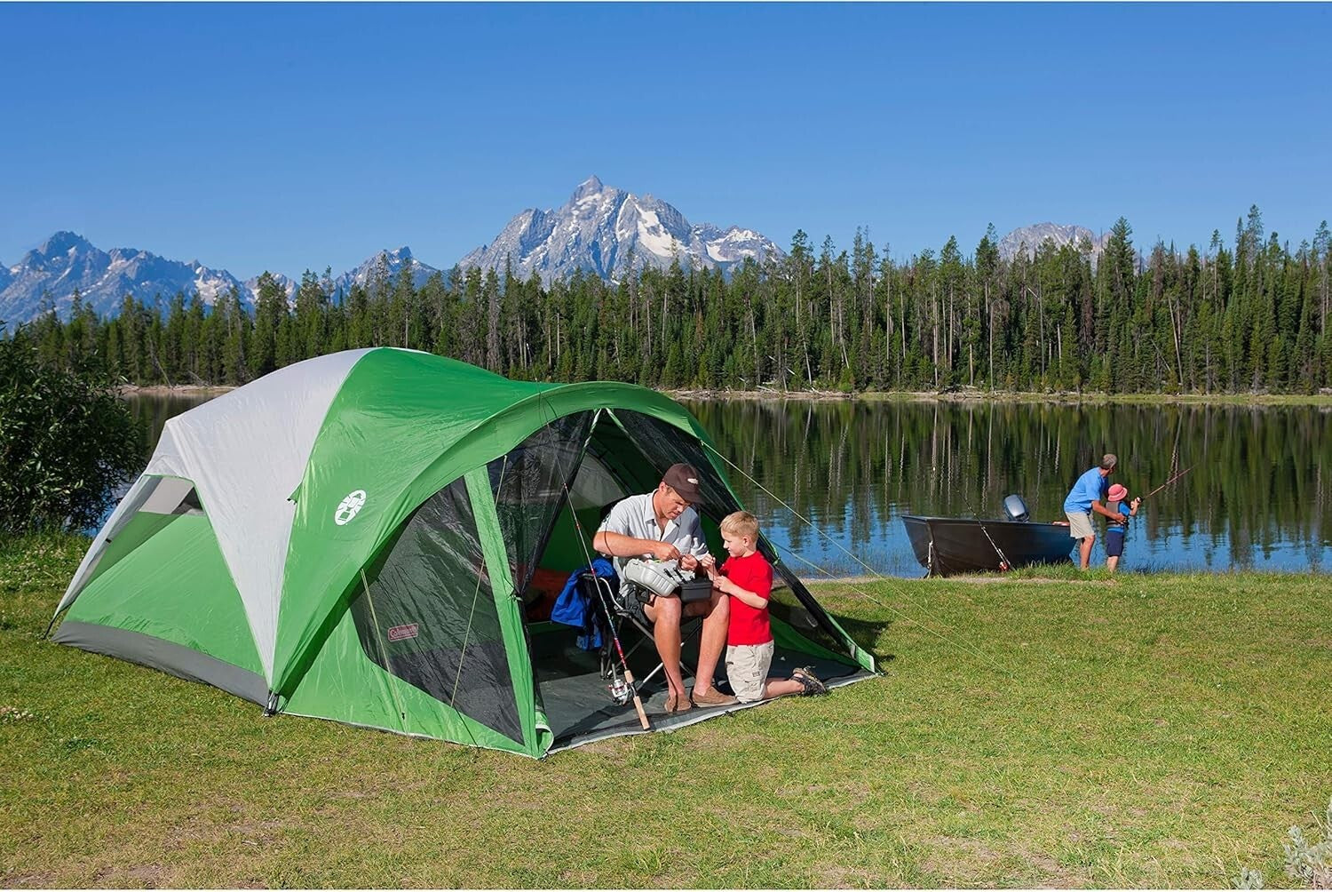 Easy-Setup 6-Person Tent with Bug-Free Screened Porch & WeatherTech Features