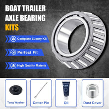 Load image into Gallery viewer, Alloy Steel 4 Set Trailer Wheel Hub Kit with Dust Cover &amp; Cotter Pin Included