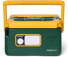 Load image into Gallery viewer, Elegant 8-Quart Nomad Slow Cooker in Green/Gold - Ideal for Buffets &amp; Gatherings