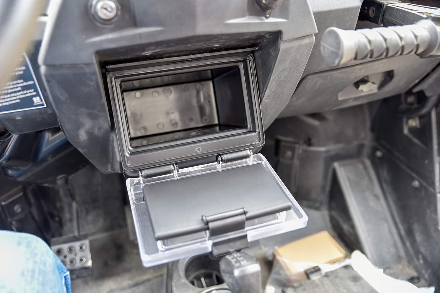 Durable RZR Center Dash Storage Box for Polaris 1000/900 - Watertight Design