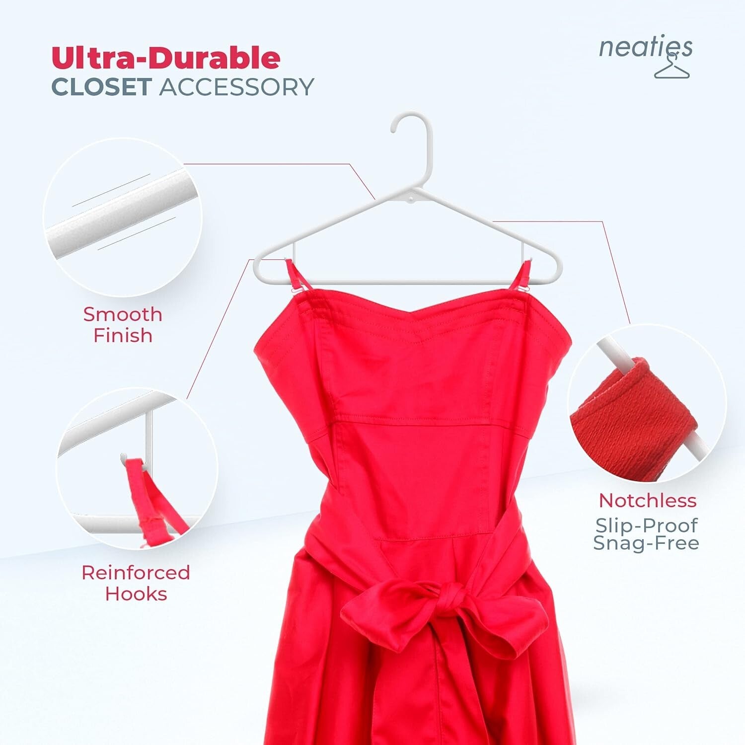 Durable 45-Pack Blue Clothes Hangers - Perfect for Heavy Garments and More