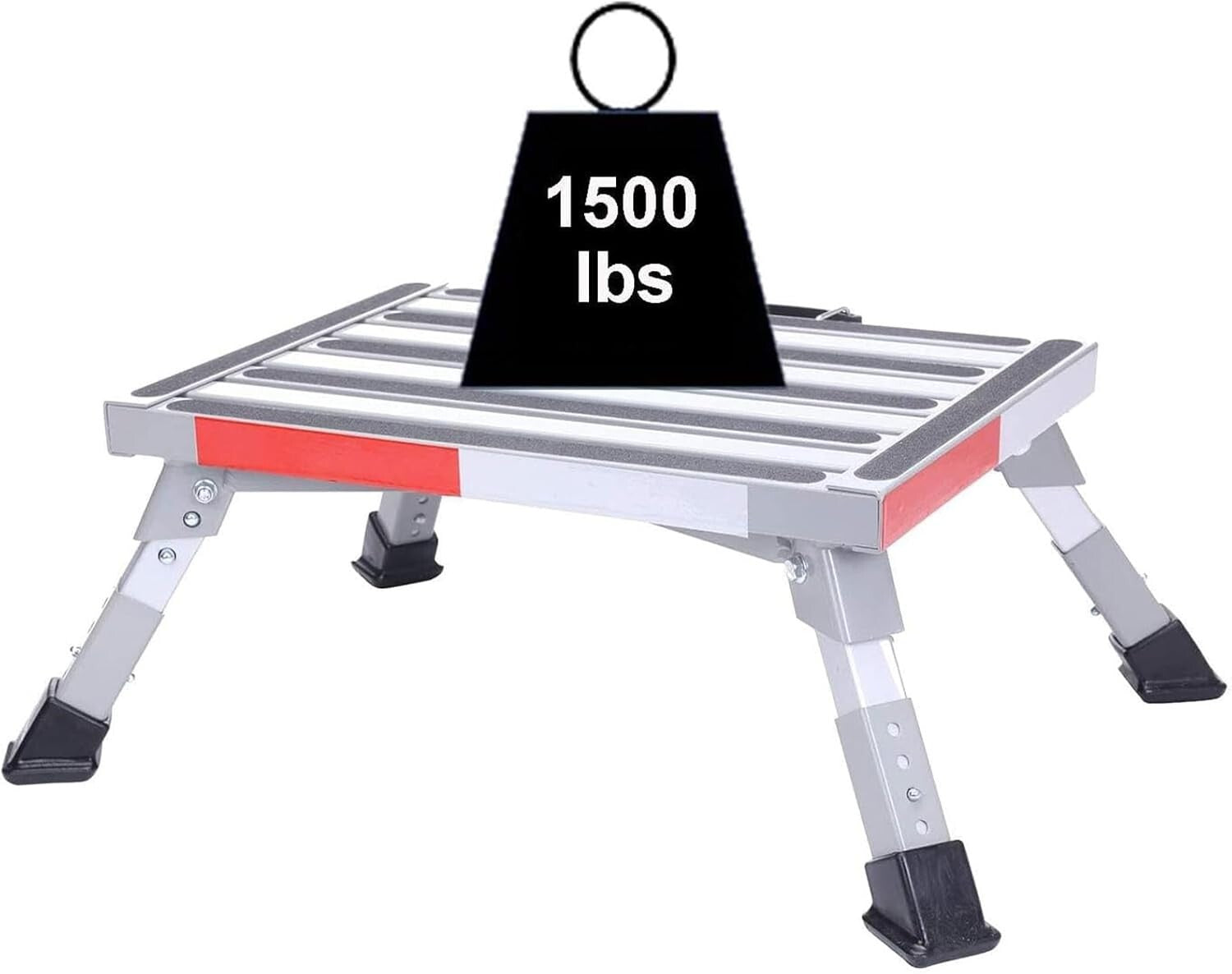 19'' x 14.5'' RV Step Stool with Non-Slip Gripper Strips - Safe Access for All