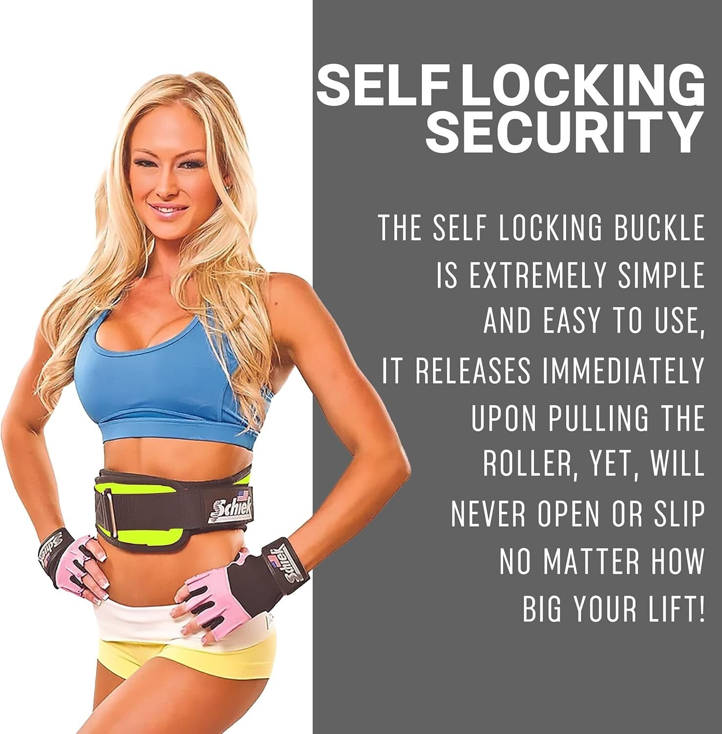 4 3/4" Sports Weight Lifting Belt - Heavy-Duty Nylon for Maximum Back Support