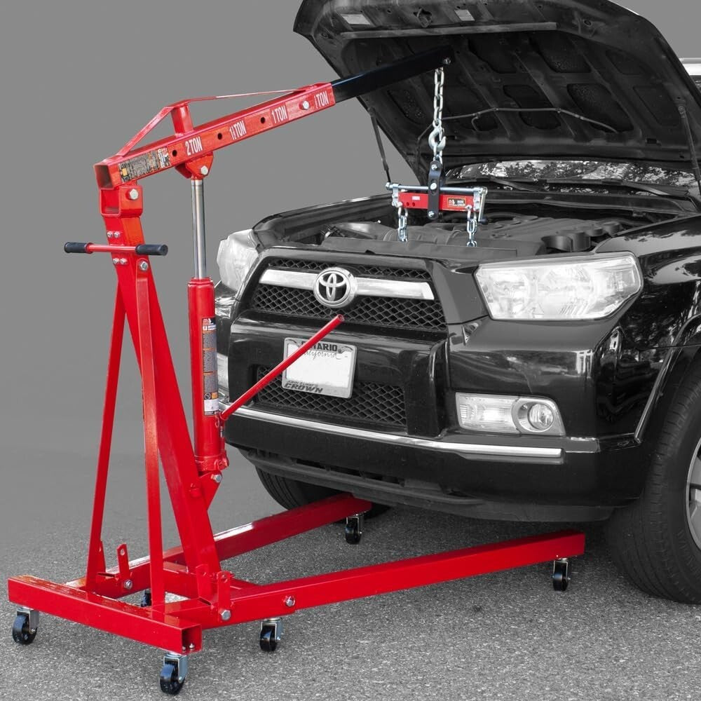 Easy-Use 3 Position Engine Leveler - 3/4 Ton Capacity and Adjustable Handle