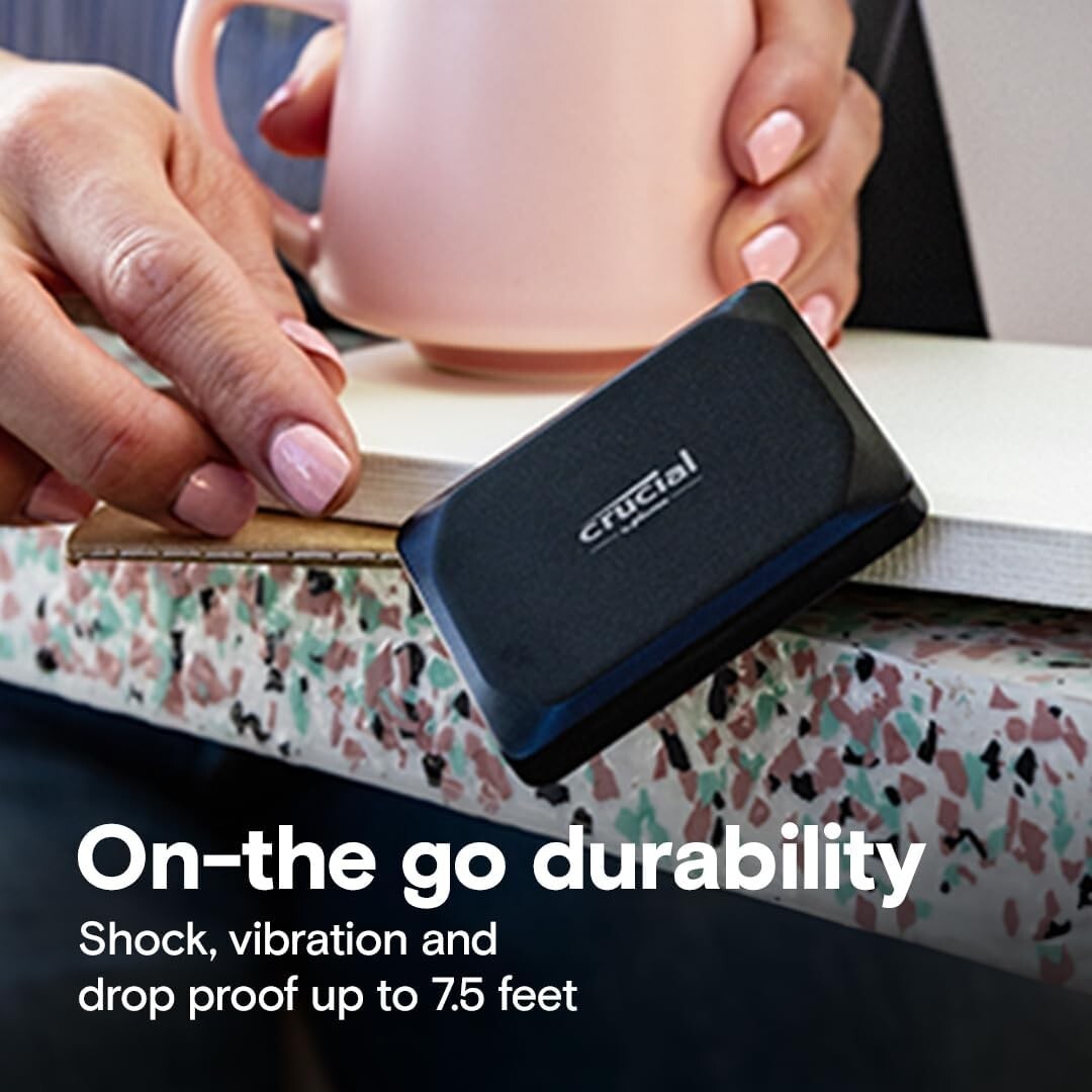 Compact 2TB External SSD - 1050MB/s Speed & Broad Compatibility for All Devices