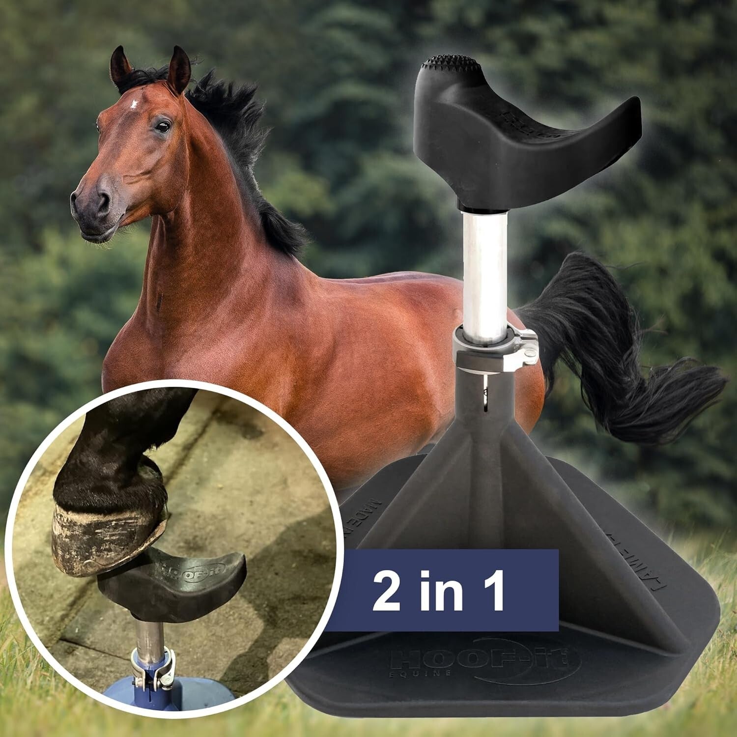 Innovative Blacksmith Horse Hoof Stand - Lightweight & Highly Durable Design