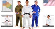 Load image into Gallery viewer, Essential Men's BJJ Gi - Lightweight Preshrunk 380 GSM Fabric for Training