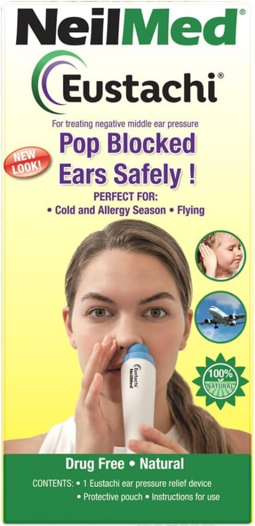 Portable Eustachian Tube Exerciser with Carrying Case - Treat Ear Pressure