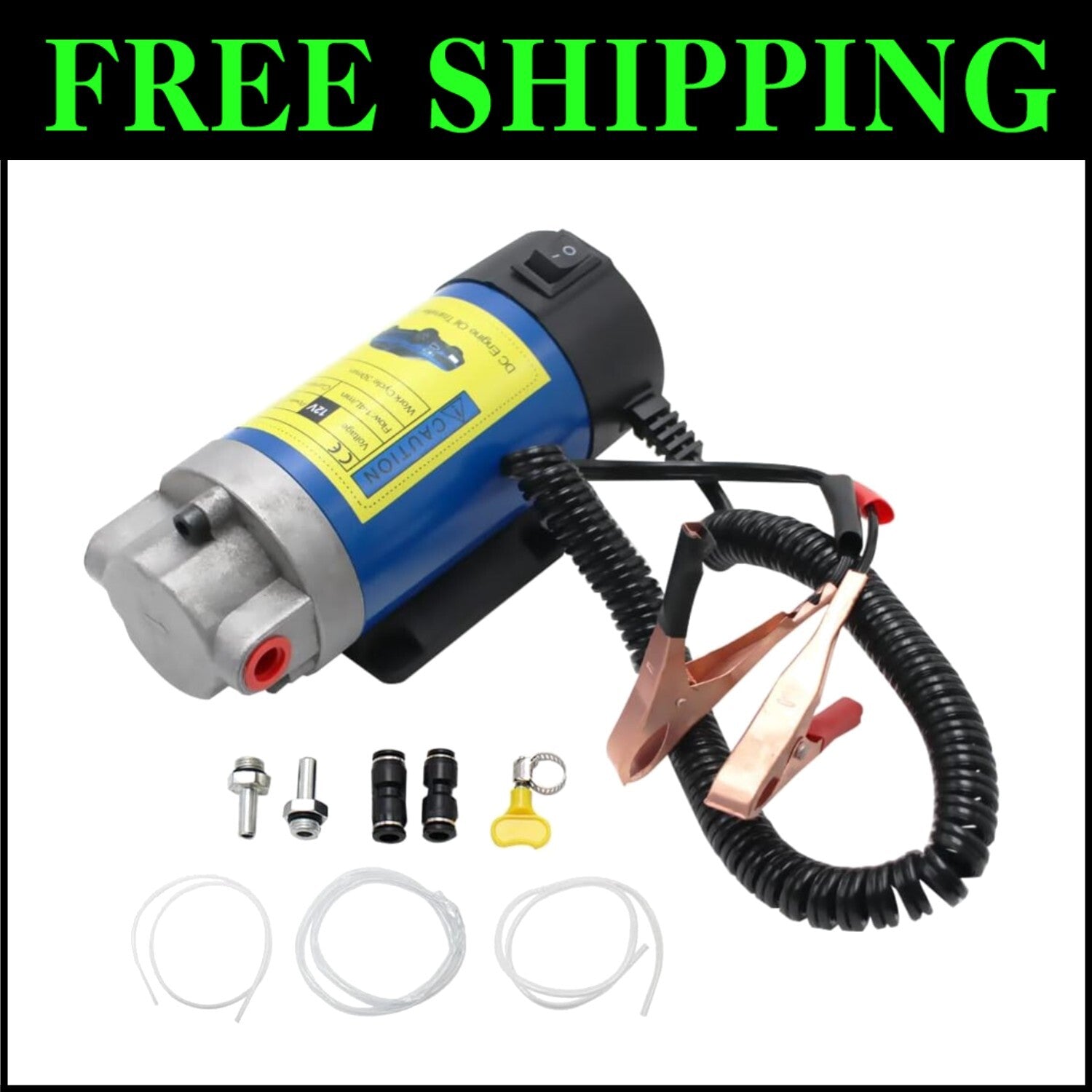 Portable Gear Pump - Electric Oil Extractor for Cars & Motorcycles, Lightweight