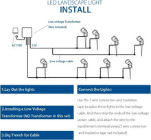 Load image into Gallery viewer, Stunning 12V Waterproof Pathway Lights - Super Warm White LED Spotlights, 8 Pack