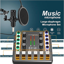 Load image into Gallery viewer, Professional Podcast Equipment Set with Condenser Mic, Sound Card &amp; Accessories