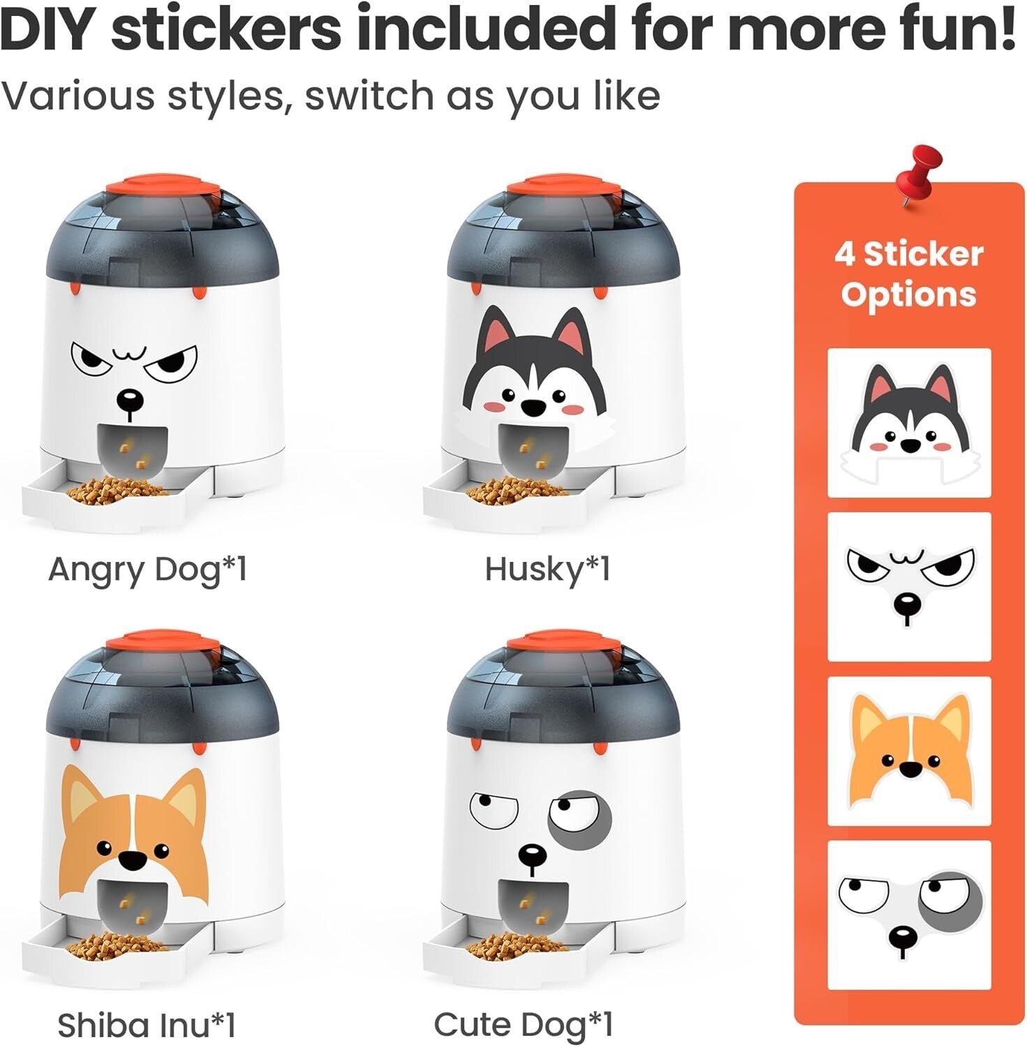 Rechargeable Interactive IQ Training Dog Feeder - Remote Controlled Fun, 280ml