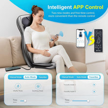 Load image into Gallery viewer, Adjustable Neck Rollers &amp; Compression - Shiatsu Massage Chair Pad for Full Body