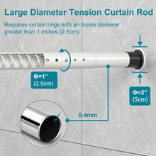 Load image into Gallery viewer, Versatile Tension Curtain Rod - Adjustable 82.7-102.4”, Strong Hold, No Drilling