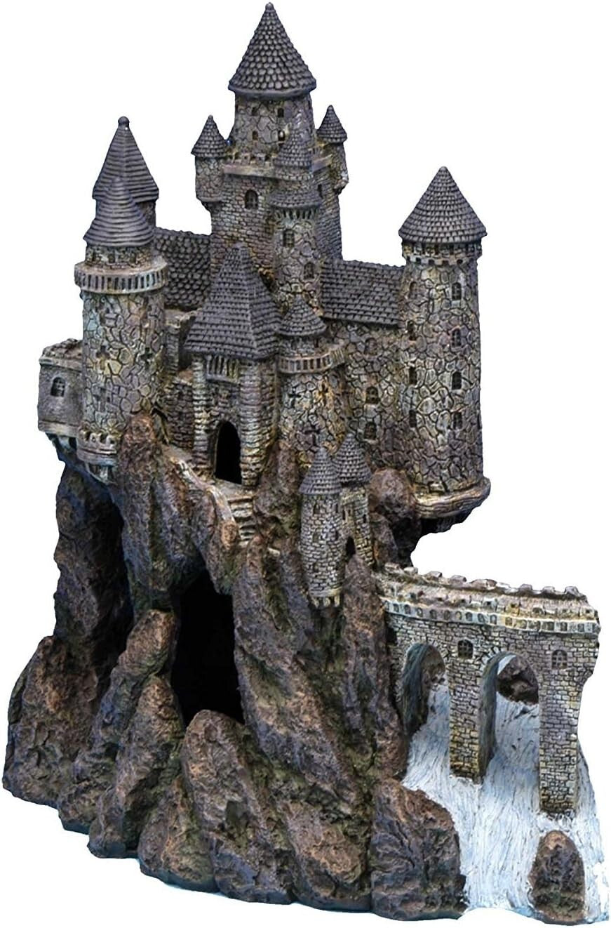 Enchanting Extra Large Wizard's Castle Aquarium Decoration - Safe for All Fish