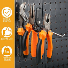 Load image into Gallery viewer, Space-Saving 10-Inch Adjustable Pegboard Hooks - 100 Piece Stainless Steel Set