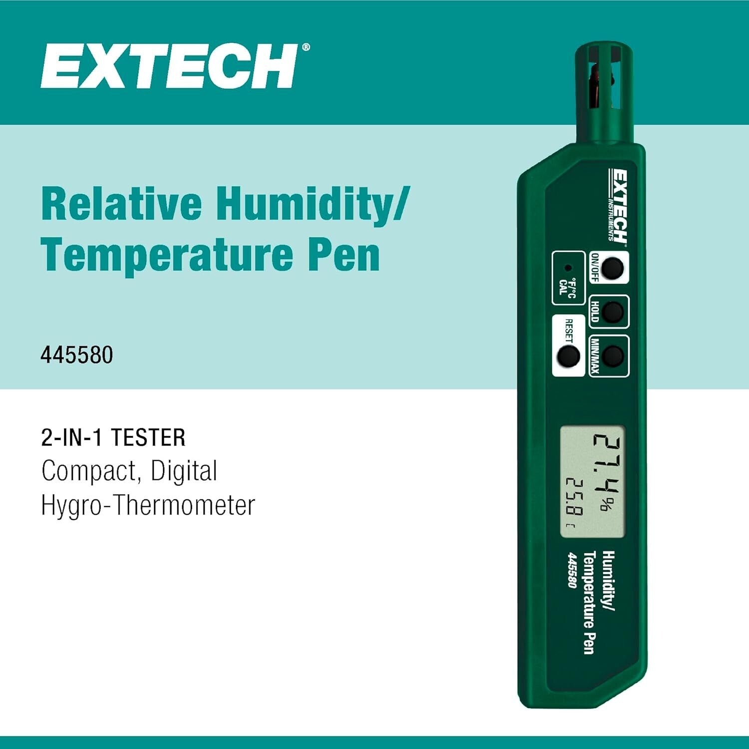 Eco-Friendly Pocket-Sized Humidity & Temperature Meter with LED Indicators