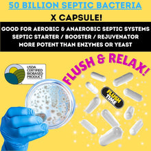 Load image into Gallery viewer, Beneficial Bacteria Septic Tank Treatment Capsules | 2-Year Supply Made in USA