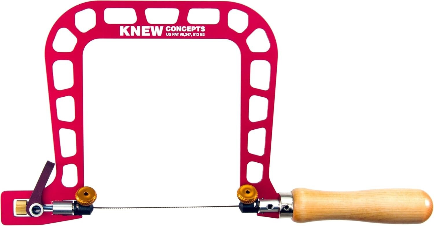 Innovative 5 in. Woodworker Fret Saw with Easy Blade Changes and Tensioning