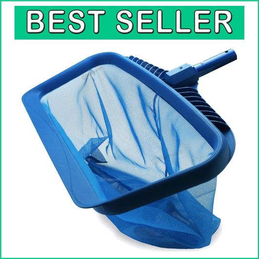 Efficient Pool Cleaner - Heavy-Duty Rake & Fine Mesh Net for Easy Debris Pickup
