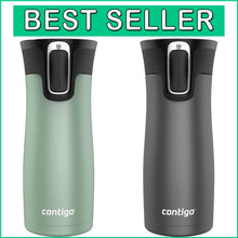Load image into Gallery viewer, Travel Confidently: 16oz Spill-Proof Travel Mug Set with AUTOSEAL Technology