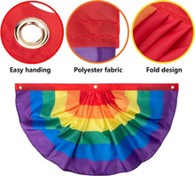 Load image into Gallery viewer, Durable Rainbow Bunting Flag Set - Perfect for Pride Month Outdoor Displays